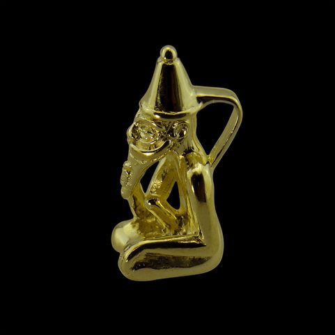 NORSE GOD FREY, PENDANT, RALLINGE, SWEDEN, 14K GOLD
