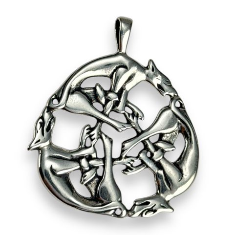 WOLVES CELTIQUES - PENDENTIF D'ARGENT