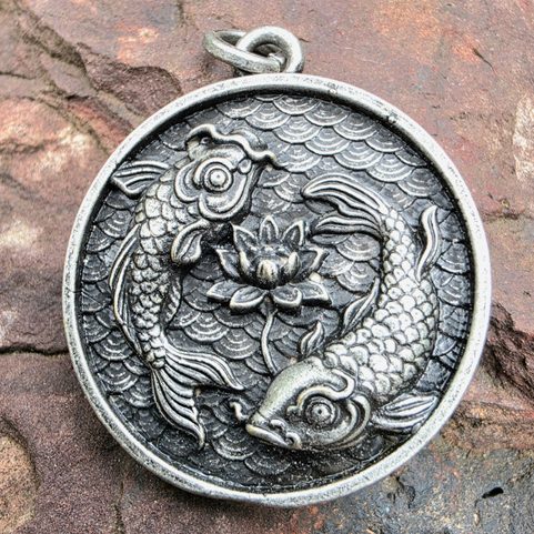 PENDANT JAPANESE KOI CARP, ZINC