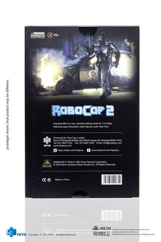 ROBOCOP 2 EXQUISITE MINI ACTION FIGURE 1/18 ROBOCOP 10 CM