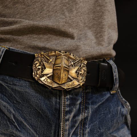 TEMPLAR, BOUCLE DE CEINTURE, LAITON