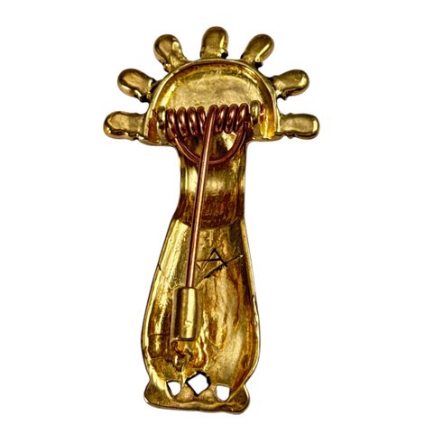 BROCHE MÉROVINGIENNE, BRONZE, KENT