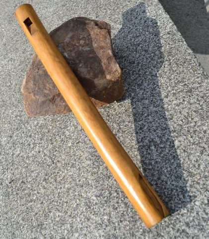 TRADITIONAL FOLK FLUTE, DECORATED