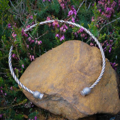 SCOTTISH THISTLE - ALBA, BRONZE TORQUES