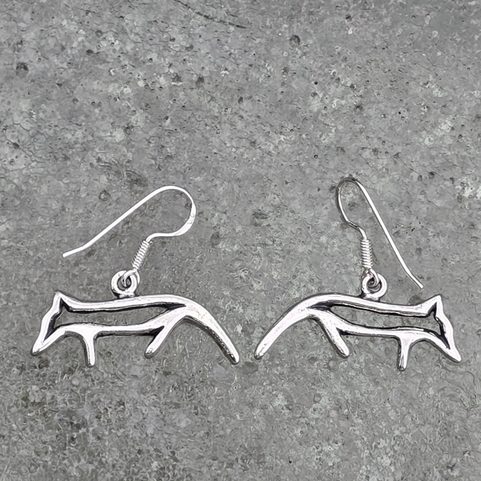 GUMPI, SÁMI WOLF, SILVER EARRINGS, AG 925/1000
