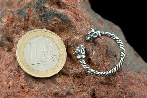 CHAT CELTIQUE, BAGUE EN ARGENT
