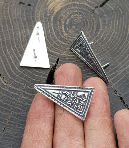 RIVET ANGLO-SAXON, TAPLOW, ARGENT