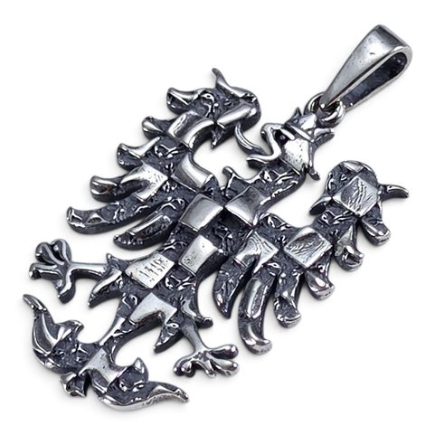 SILVER MORAVIAN EAGLE PENDANT, 925 SILVER