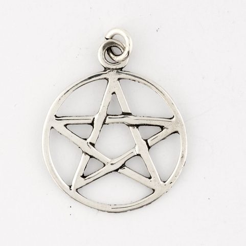 PENTAGRAM, SILVER PENDANT, AG 925, SMALL