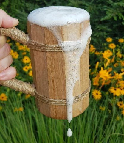 WOODEN TANKARD, OAK