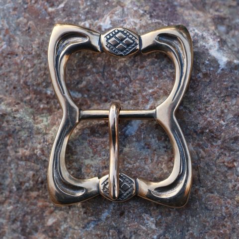 BELT BUCKLE, XIV -XV CENTURY, ENGLAND, BRONZE