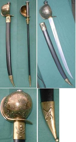 PIRATE BOARDING CUTLASS LIKE FRENCH NAVY 1833
