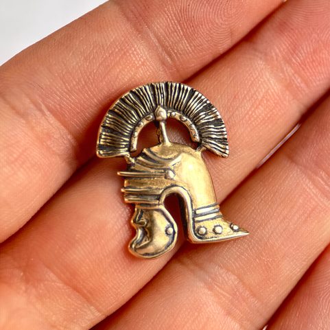 CENTURION, ROMAN HELMET, BRONZE PENDANT