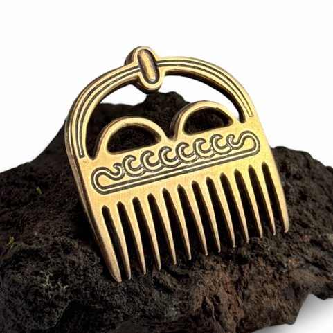VIKING AGE BRONZE COMB, DENMARK
