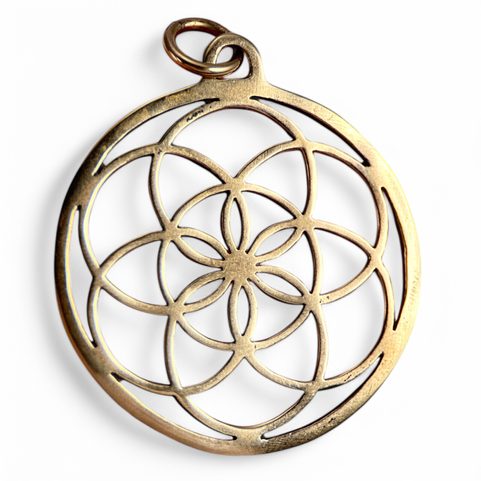 FLEUR DE LA VIE, PENDENTIF EN BRONZE