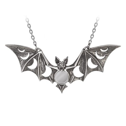 LUNAECA, BAT, NECKLACE, ALCHEMY ENGLAND