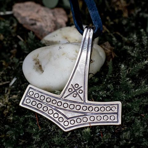 LARGE THOR'S HAMMER, ROMERSDAL, DENMARK, STERLING SILVER