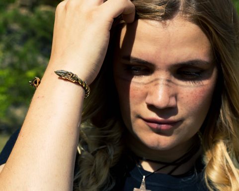 DREKI, VIKING BRASS BRACELET