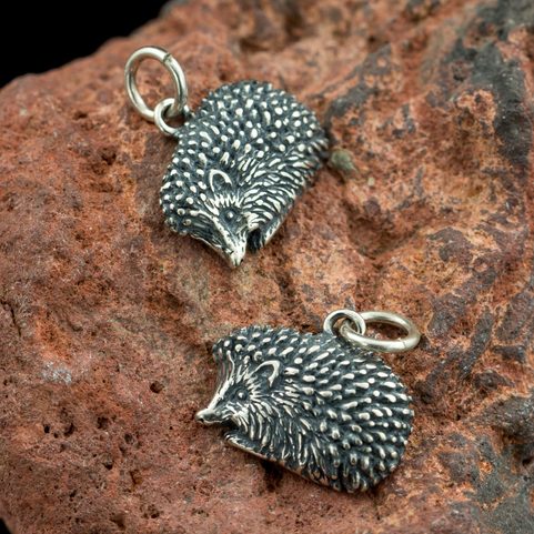 HEDGEHOG, SILVER PENDANT