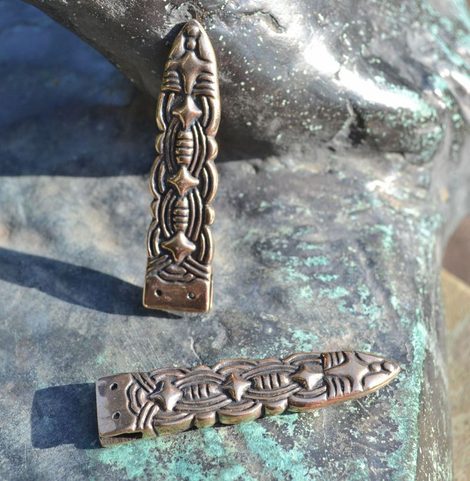 BRONZE STRAP END, BORRE, NORWAY