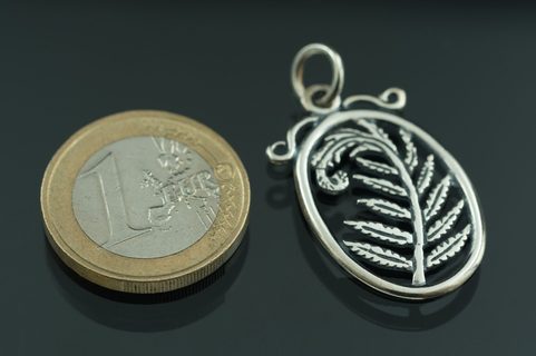 FERN, SILVER PENDANT