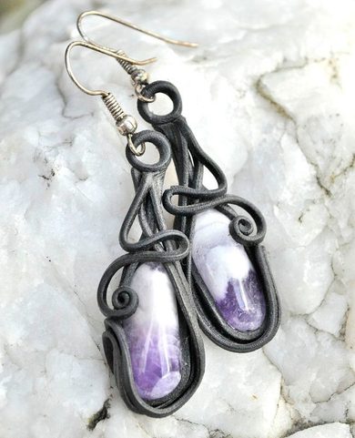 AMETHYST  EARRINGS
