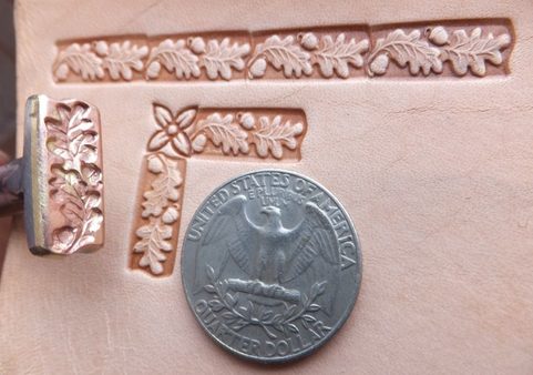 OAK LEAF, LEATHER STAMP