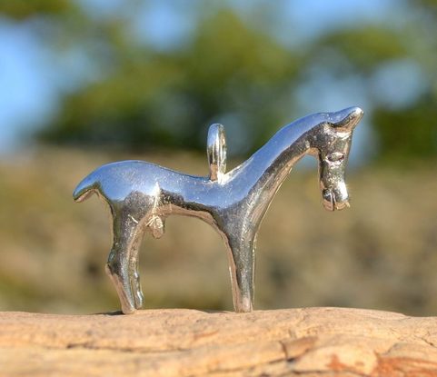 SILVER CELTIC HORSE PENDANT, JOEUVRES, SILVER 925