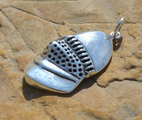 MEDIEVAL HELMET, SILVER PENDANT, AG 925
