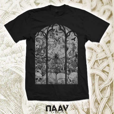 DEUS VULT, T-SHIRT, BLACK AND WHITE