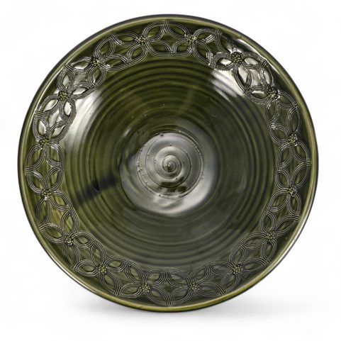 MEDIEVAL SOUP PLATE, GREEN