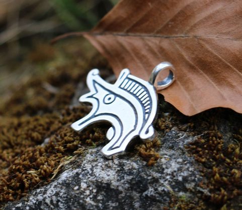 BOAR, SILVER PENDANT