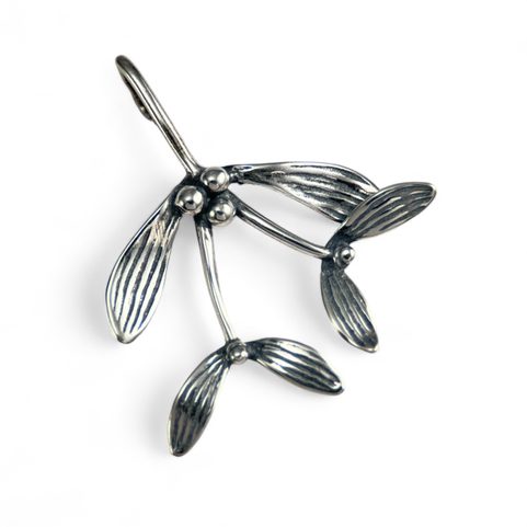 DRUID MISTLETOE, PENDANT, SILVER