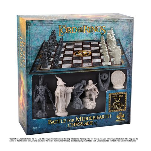 LORD OF THE RINGS CHESS SET BATTLE FOR MIDDLE EARTH