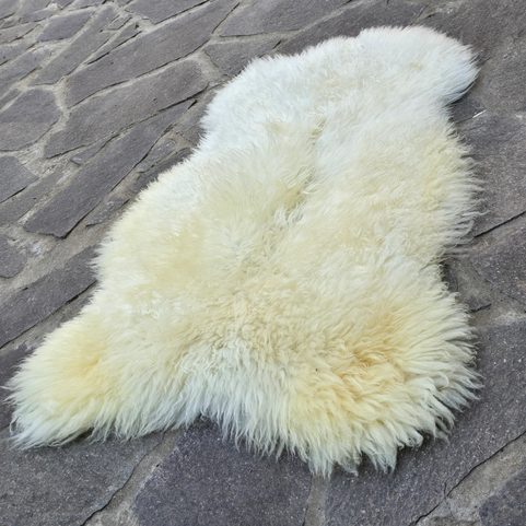 PEAU DE MOUTON, MOUTON SUÉDOIS MELERADE, BLANC