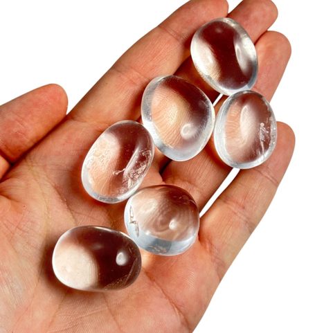 ROCK CRYSTAL, TUMBLED STONE