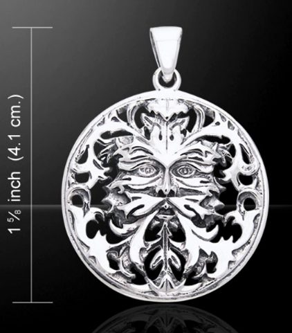 THE GREENMAN FACE, SILVER PENDANT AG 925