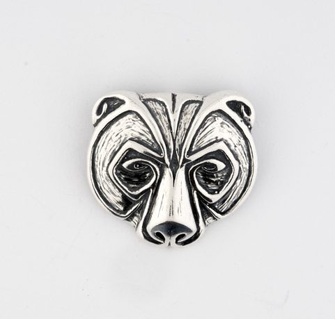 URSUS, BEAR PENDANT, STERLING SILVER