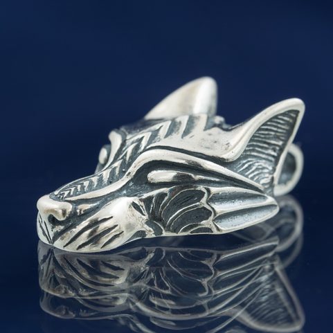 WARG, NORDISCHER WOLF, ANHÄNGER AG 925, 15G
