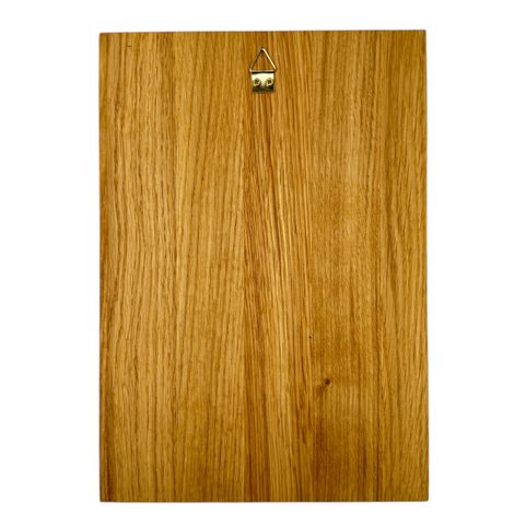 KELTISCHES KREUZ, WANDBILD AUS HOLZ 21X30CM, WEIDENRAHMEN