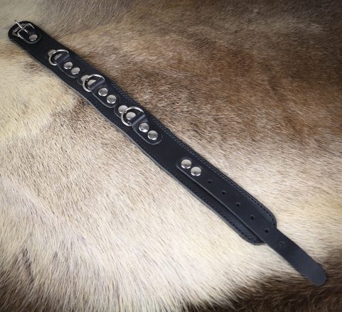 LEATHER COLLAR LINED WITH SOFT FELT