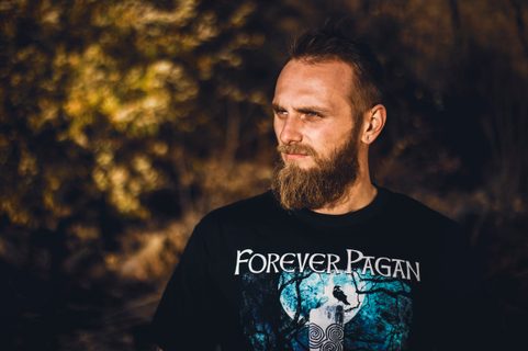 FOREVER PAGAN, HERREN-T-SHIRT FARBIG, NAAV
