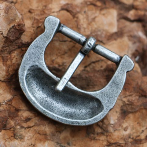 MEDIEVAL BELT BUCKLE, REPLICA, ZINC