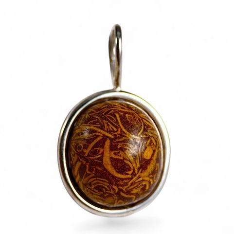 ORBIAL, SNAKE JASPER, SILVER PENDANT, AG 925/1000