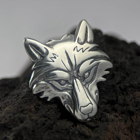 VUK, ARGENT SLAVE LOUP PENDENTIF