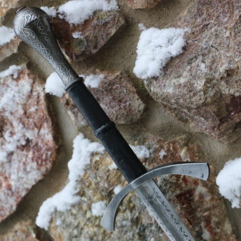 DORIAN HAND-AND-A-HALF MEDIEVAL SWORD ETCHED