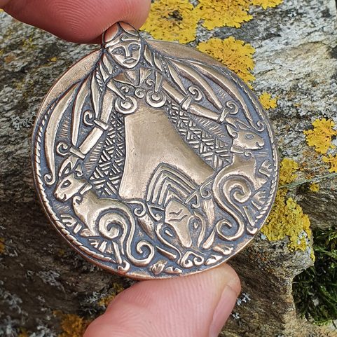 FREYA VIKING PENDANT BRONZE