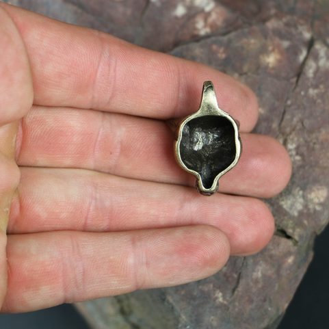 CELTIC FOX, HEAD, PENDANT, ZINC, ANTIQUE BRASS