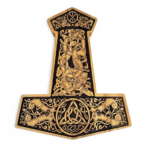 MJÖLLNIR - RUNES FUTHARK SET AND THOR'S HAMMER GIFT BOX