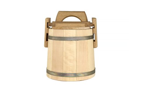 LINDEN HONEY BARREL 2 L - NATURAL CONTAINER FOR SAFE STORAGE OF HONEY